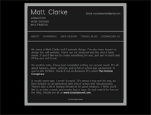Tablet Screenshot of mattclarke.co.uk